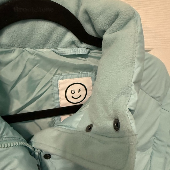 Hollister Gilly Hicks Convertible Multiway Sky Blue Puffer Jacket - Size Small - Picture 14 of 15